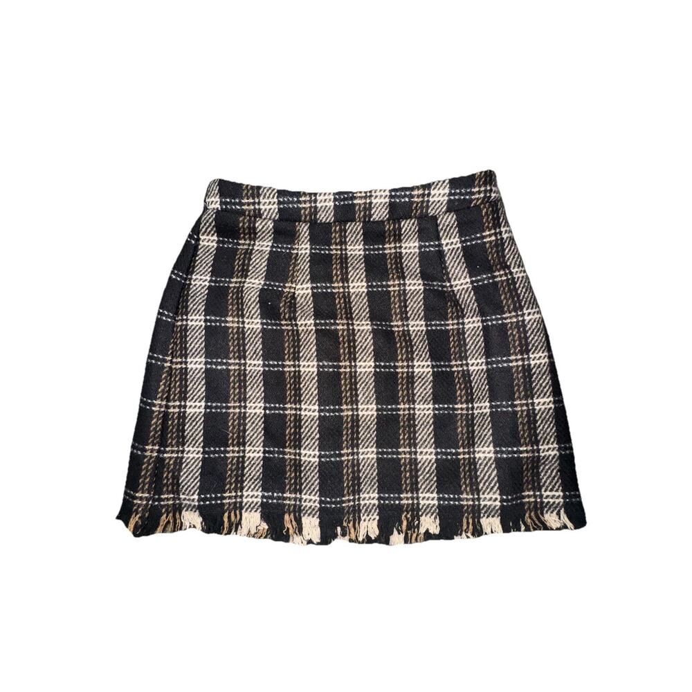 Sage The Label Wool Plaid Skirt Small Fall (AH1)